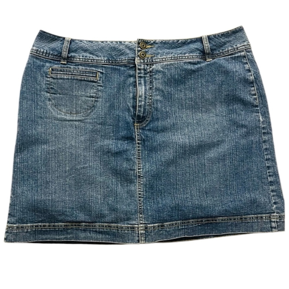 St. John's Bay Denim Skirt Skort
